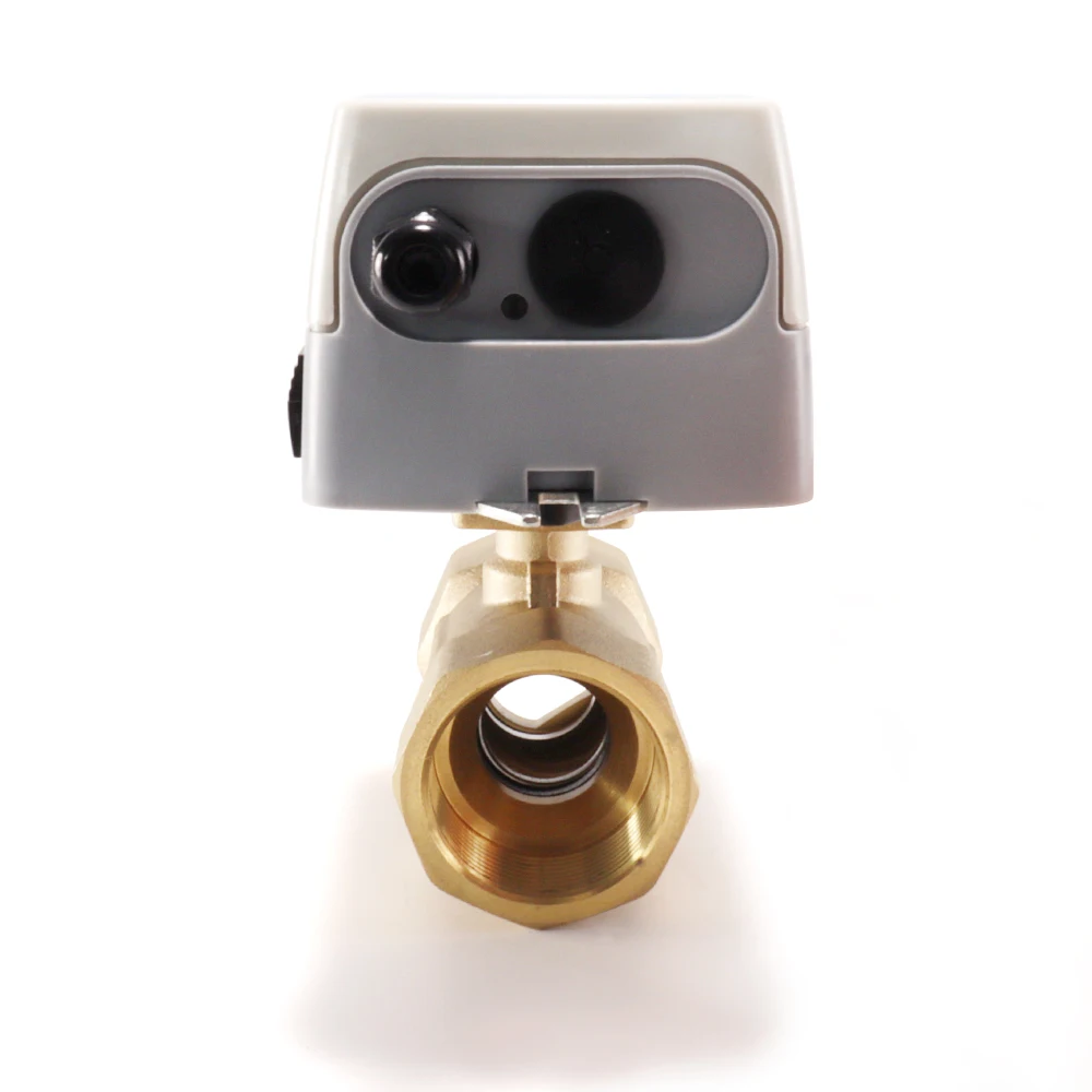 Lefoo Lfz-dq Water Gas Small Brass Automatic Control Electrical Regulating Ball Valve For Air Conditioning