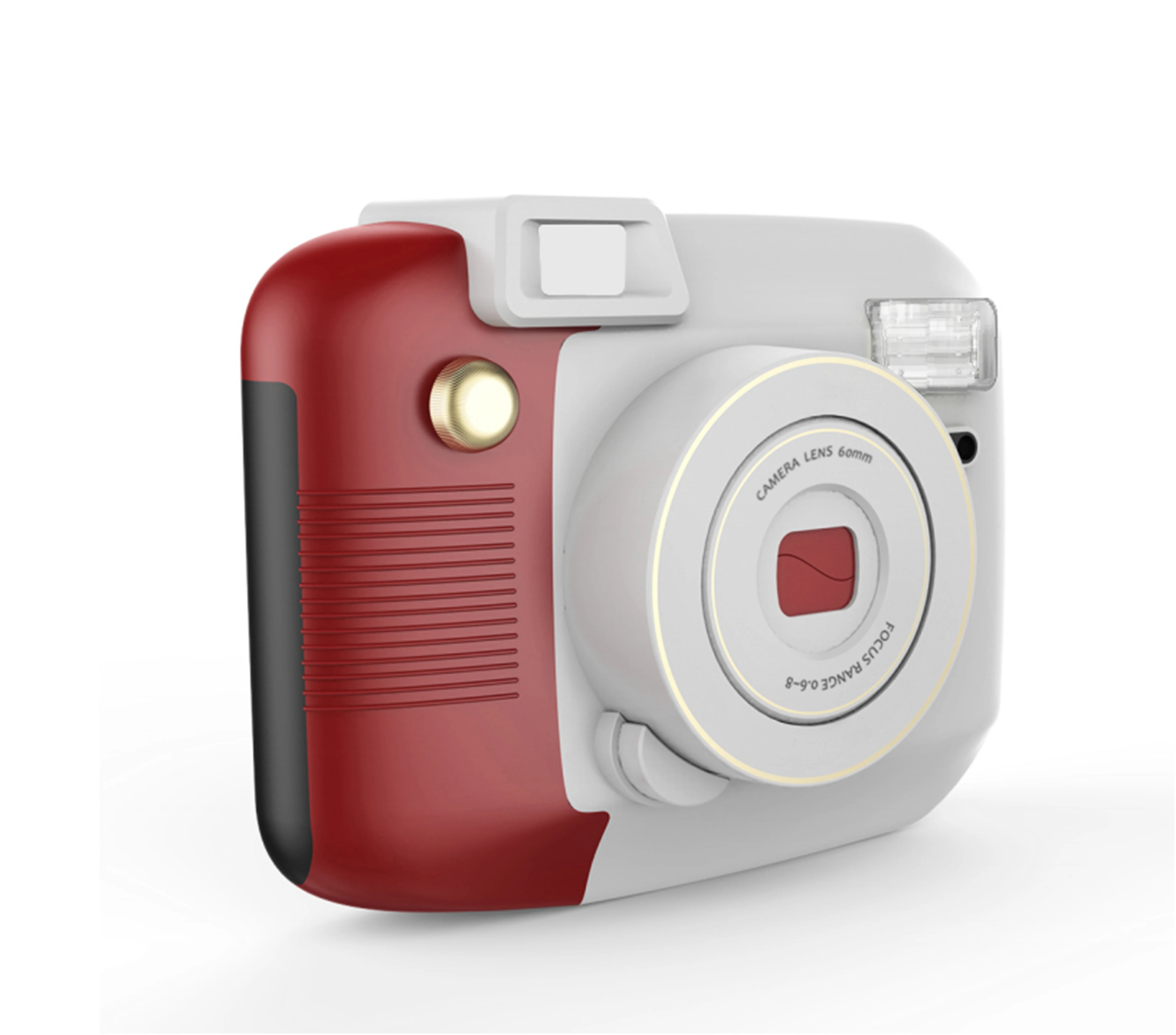 ODM customized Instant Camera with Flash & 5 Lighting Modes, Compatible with Instant Mini Film, Fuji Pink&White