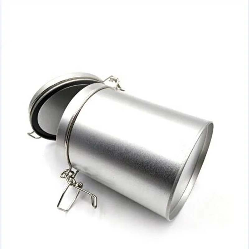 
Hot Airtight Metal Jar Guangdong Tea/Coffee Powder Beans Tin Cans Box with Metal Lock Catch 