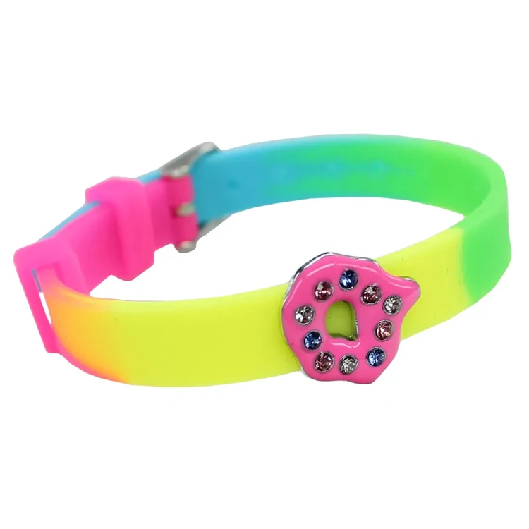 Yummy Gummy Slider Charm Jewel Silicone Bracelet Colorful Soft Scented Bangles Bracelet