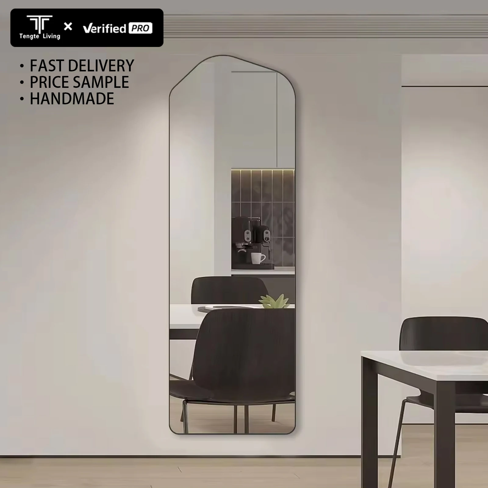 Wholesale mirrors full length stainless steel irregular popsocket mirror high quality cc decorative mirror