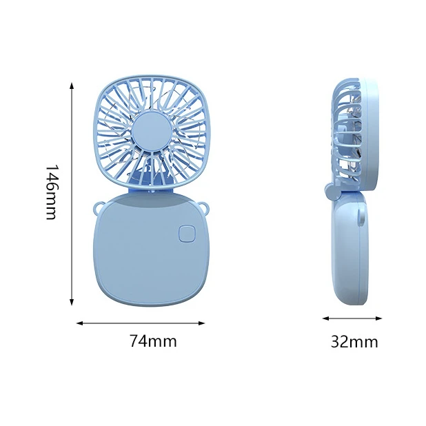 180 Degree Rotation Mini Neck Fan Portable Table Handheld Electric Fans Portable Rechargeable Hanging Wearable Cooling Fan