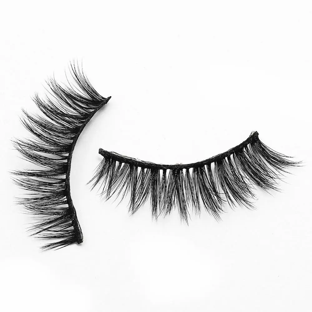 Wholesale Wink Eyelash Private Label 3d Wispy Faux Mink Silk Strip Color Lashes