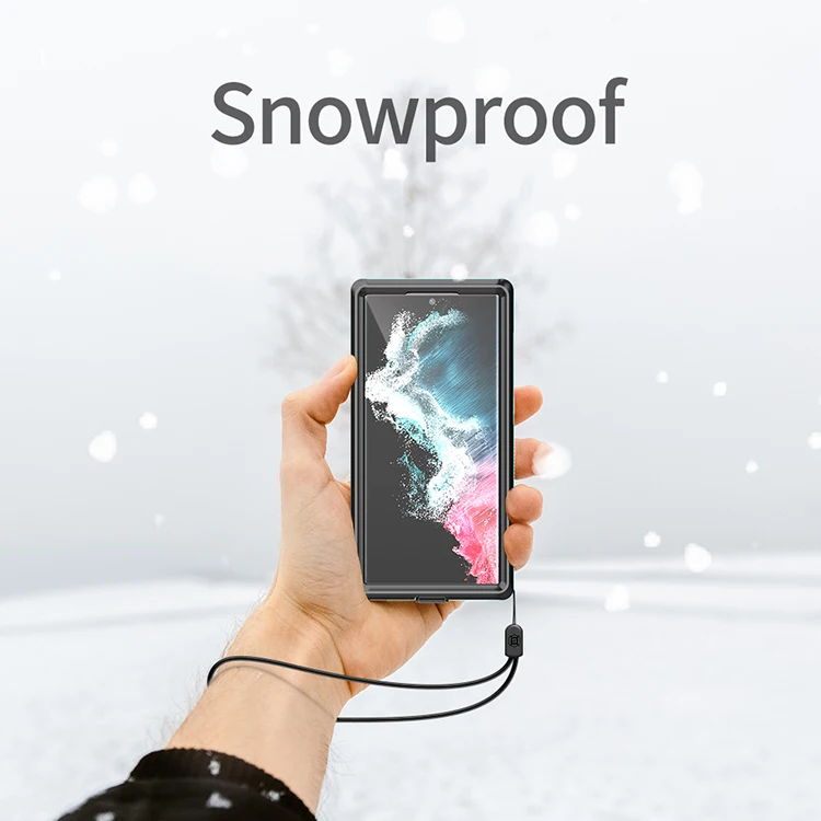 2022 New Rugged Full Sealing 1.5M Dropproof 2M Waterproof Phone Case For Samsung S22 Ultra With Built-In Screen Protector