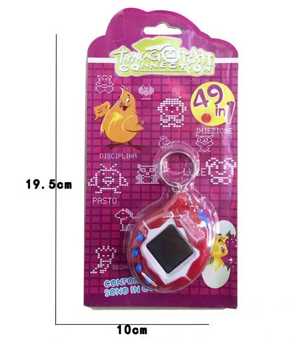 Electronic Virtual Pet Game tamagotchi With Keychain Function
