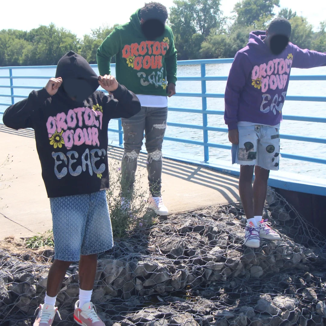 Manufacturers clothing custom heavy weight boxy 3d puff print 500 1000 gsm rhinestone puff print cropped hoodie men