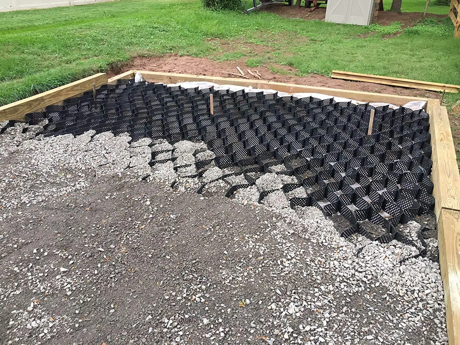 Low price plastic hdpe perforates geocell PCA geocell honeycomb system for parking