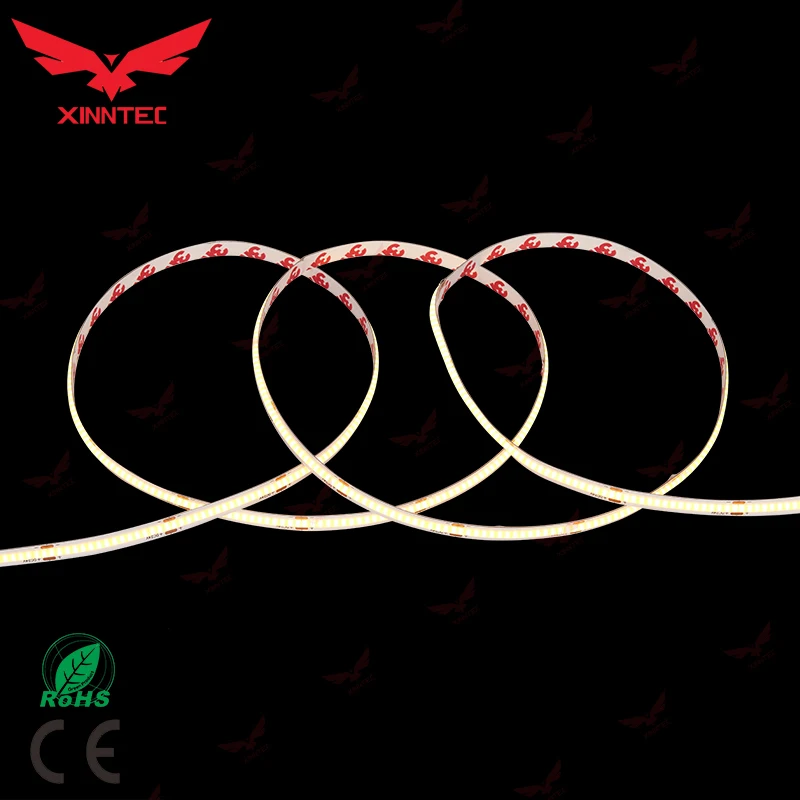  DC12V / DC24V Cuttable 11W IP44 352 Chips 8 mm Width Flexible 3M Tape Light Luz de la tira LED strip COB Strip