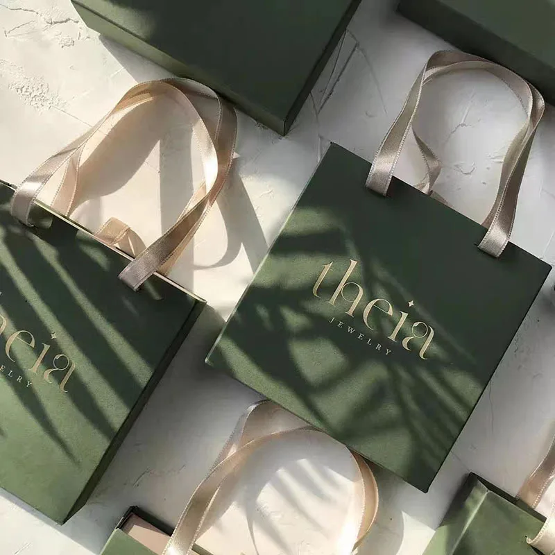 Jewellery Storage Case Paper Jewelry Box With Pouch Cardboard Drawer Box Jewelry Gift Necklace Boxes