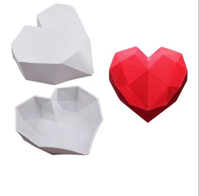 Новый дизайн «сделай сам», 3D форма для выпечки кексов, силиконовая форма для шоколадного торта, десерта, форма для муссов в форме сердца