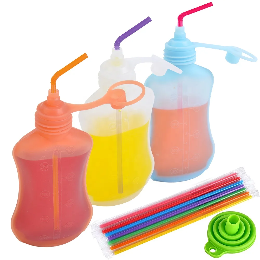 custom reusable adult silicon straw empty fruit smoothie drink juice freezer pouches silicone fruit mango juice smoothie pouch