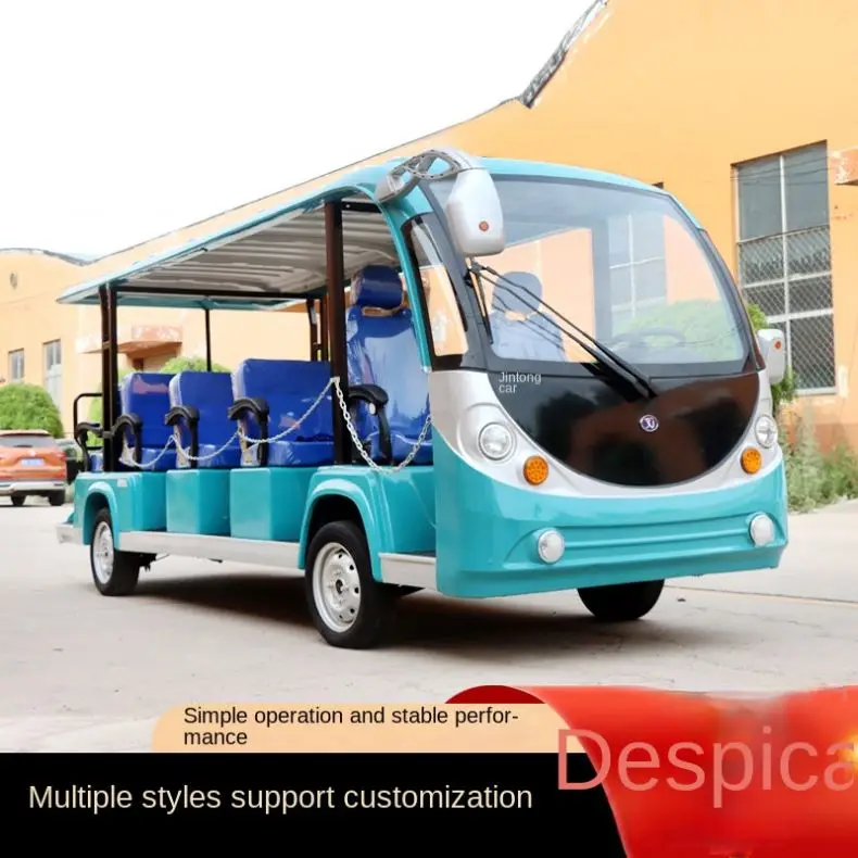 Тележка для гольфа экскурсионный автомобиль Электрический четырехколесный привод отеля ресепшн просмотр домов на колесах охрана