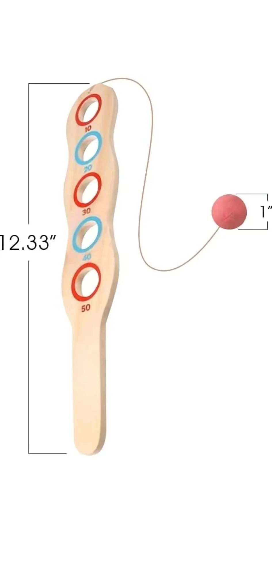 high-quality 5 holes Beach racket Wooden kids Children beach wave cricket racket paddle toys