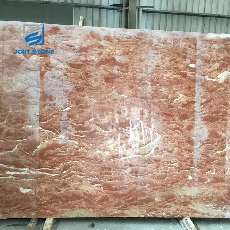 Professional Red Jade Marble Orange Slabs
