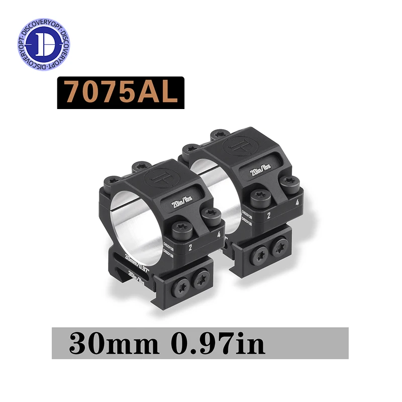 DiscoveryOpt 7075 Low Profile For 21MM - 30MM/0.97inchAluminium Alloy Sight Mount