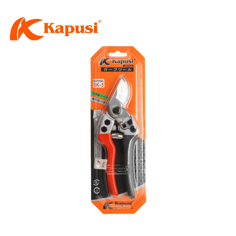 KAPUSI K-8651 Professional Hand Garden Tools Bypass Pattern SK5 Blade Pruning Shear