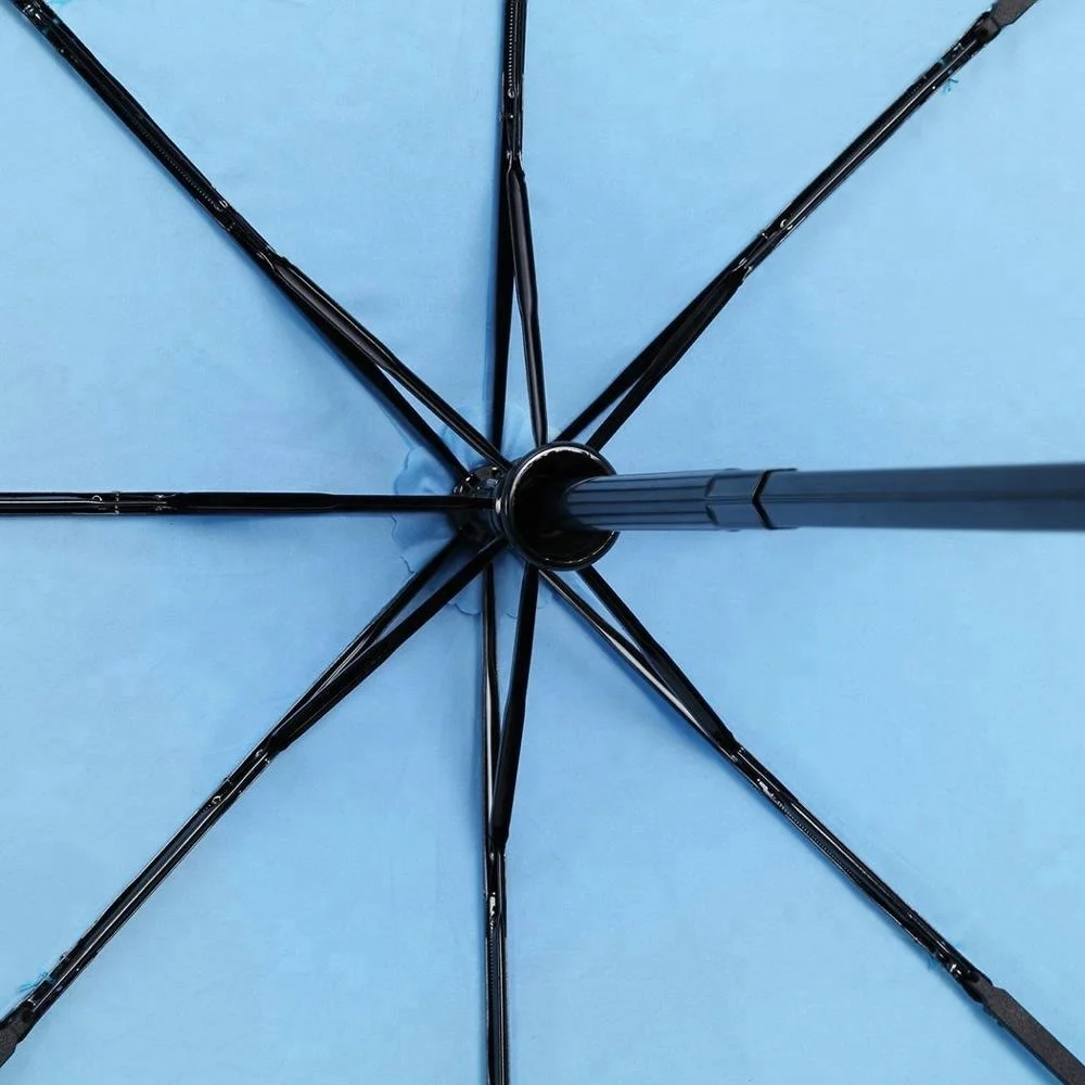 top quality two layer 3 folding umbrella with art printed folding rain umbrella and sun umbrella