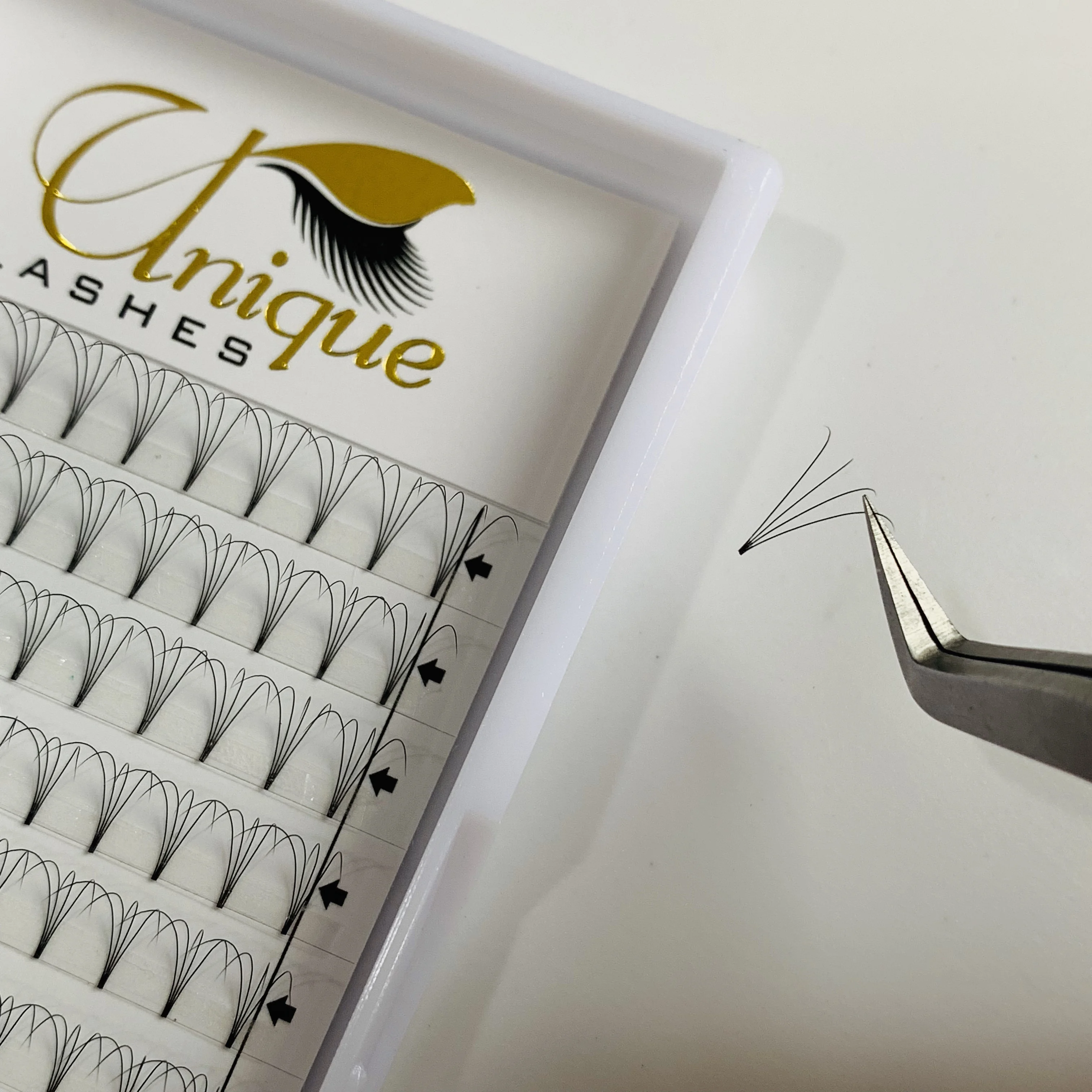 High Quality Korean PBT Material 3D-6D Pre Made Fans Lashes 0.07mm Premade Volume Fans