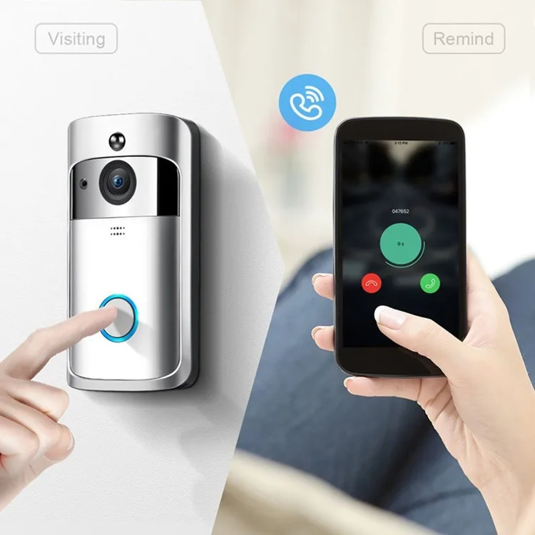  1080P UBOX беспроводной Chime Интерком смарт-кольцо видео WiFi дверной Звонок