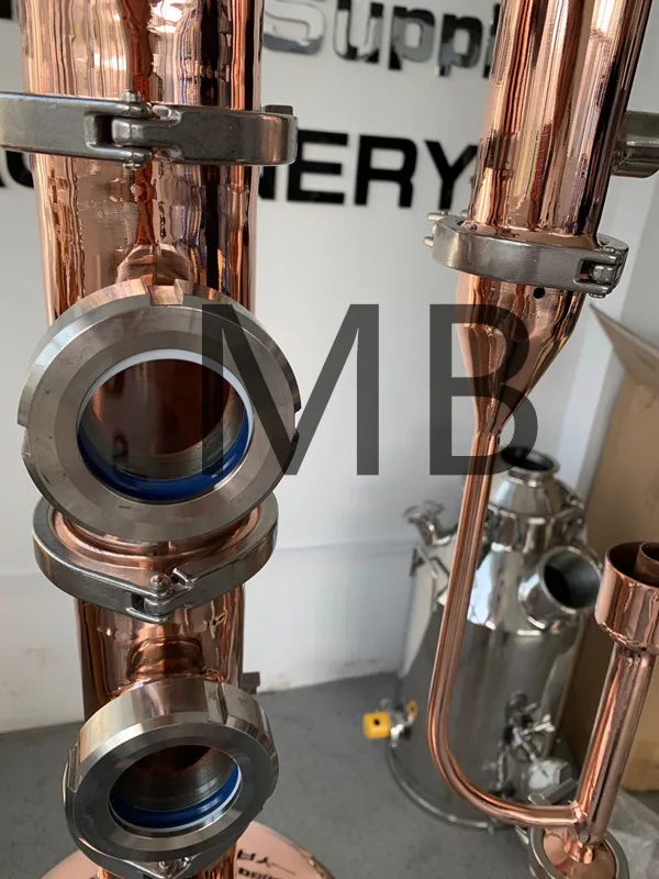 Медное дистилляционное оборудование, горячая Распродажа, небольшое домашнее спиртовое оборудование moonshine