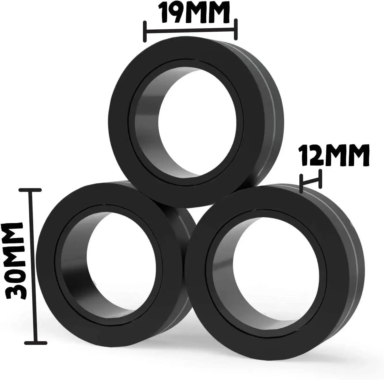 Newest  Fingers Magnet Rings Stress Relief Magical Toys for Training Relieves Autism Magnetic Ring Fidget Spinner Toys