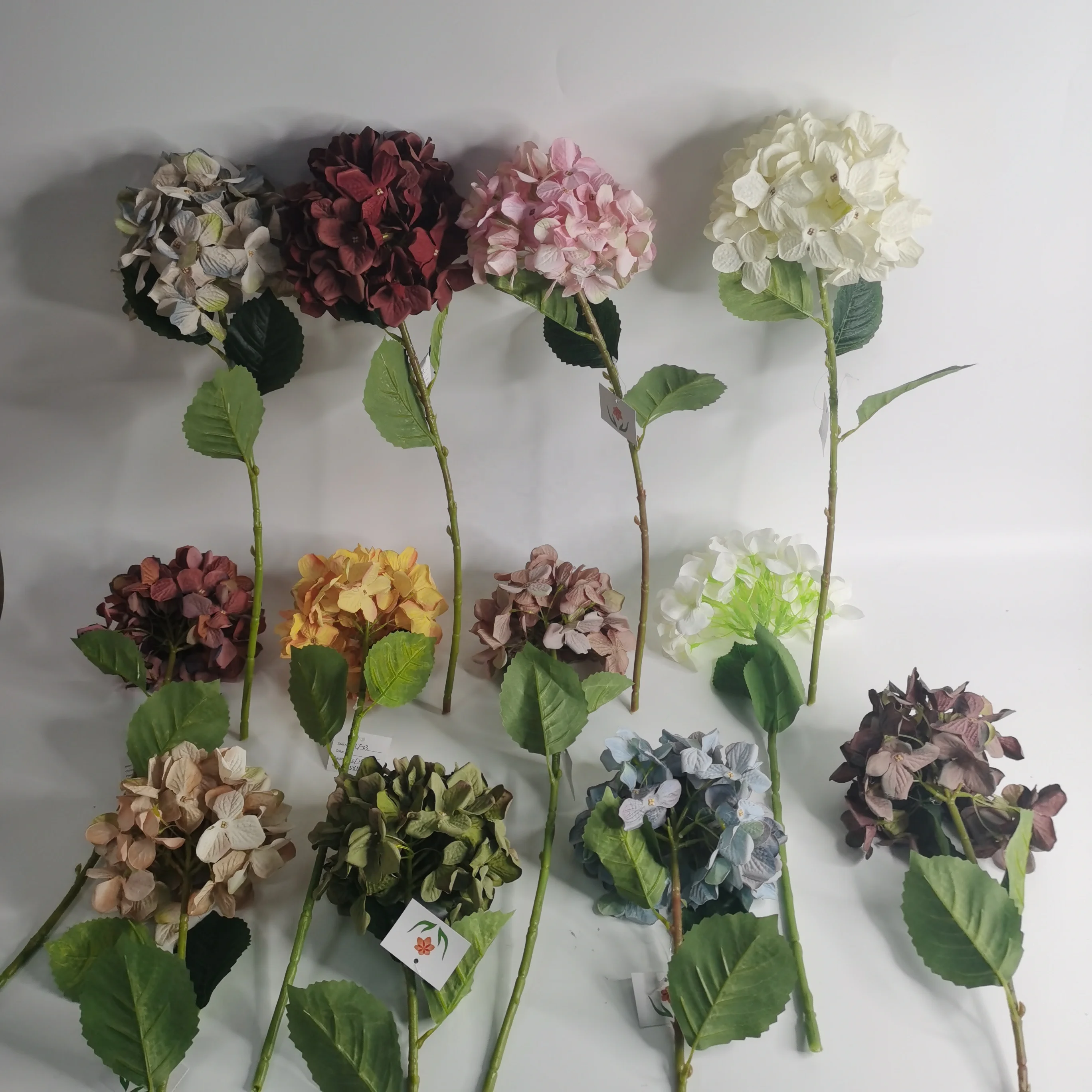 FC3003 Hot selling and most popular silk artificial hydrangea flowers for sale