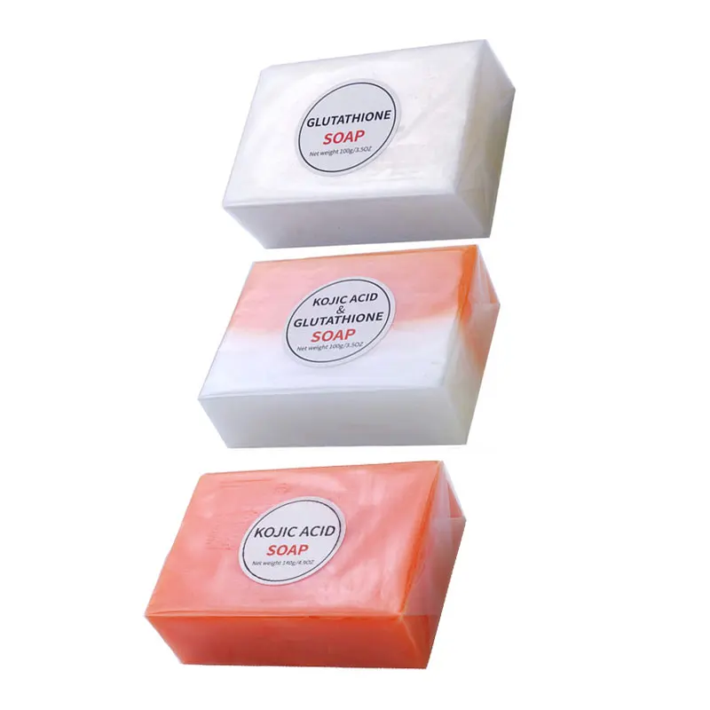 Kojic Acid Soap Dark Black Skin Lightening Hand made Soap Glutathione Whitening Bleaching Soap Brighten Face