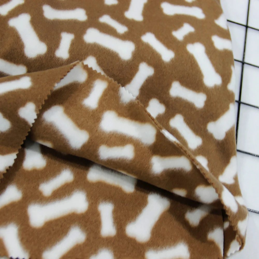 Factory Wholesale Custom Printed 100% Polyester Double Sided Faced Velvet Fabric for Pet Fabric or Home Furnishings