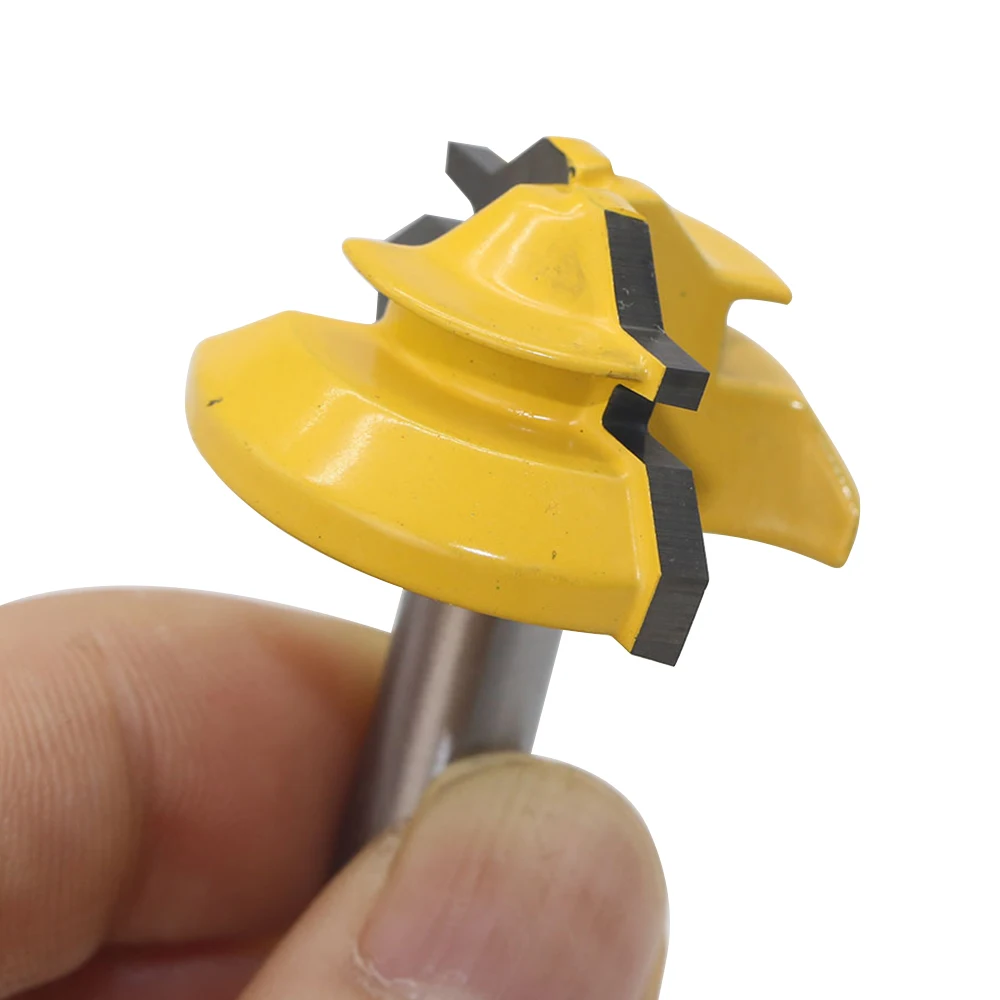 45Degree 1/2in Stock Router Bit Lock Miter Woodwork Cutter Tool 8mm Shank