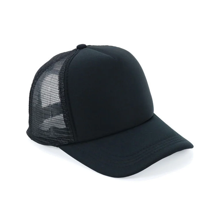 Gorra de beisbol sombrero polyester foam trucker hats custom logo 5 panel high crown mesh back trucker hats for men