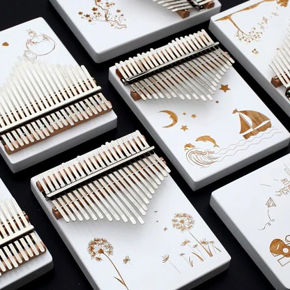 21 Keys Kalimba Thumb Piano High-Quality Wood Learning Book Tune Hammer Musical Instruments