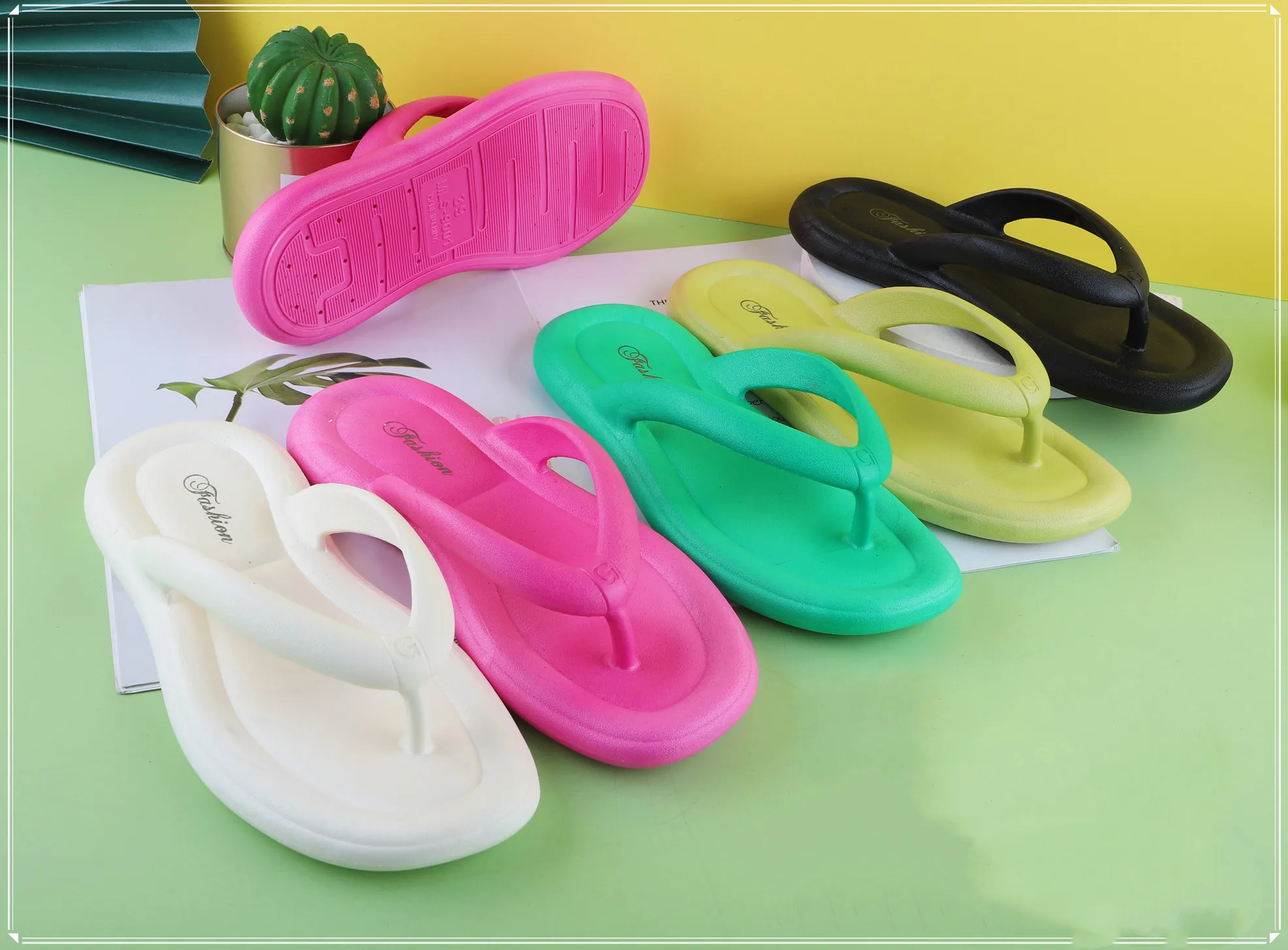 2023 China wholesale PCU  slipper flip flops WITH soft Heel for Children and Woman