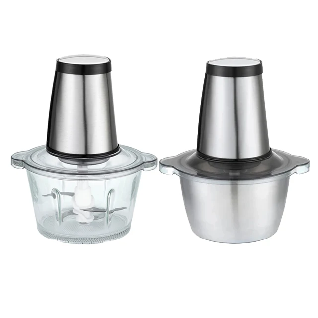 Electric Mini Vegetable Meat Food Yam Pounder Onion Cutter Garlic Chopper with Glass Cup and Strong Power