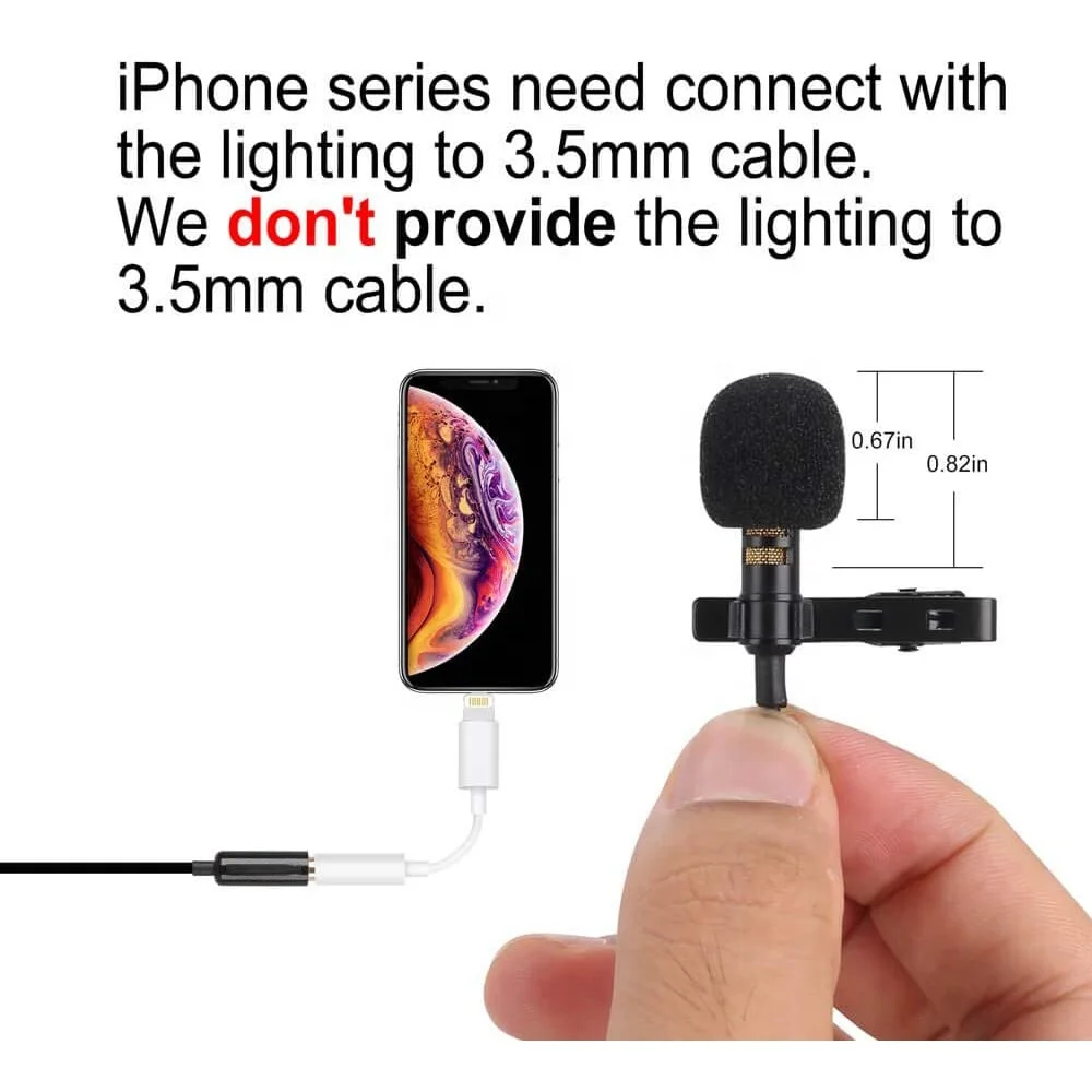  SM-HT 3 5 мм для Live оборудование смартфон Mic записи телефонных разговоров с лацканами камера петличный микрофон