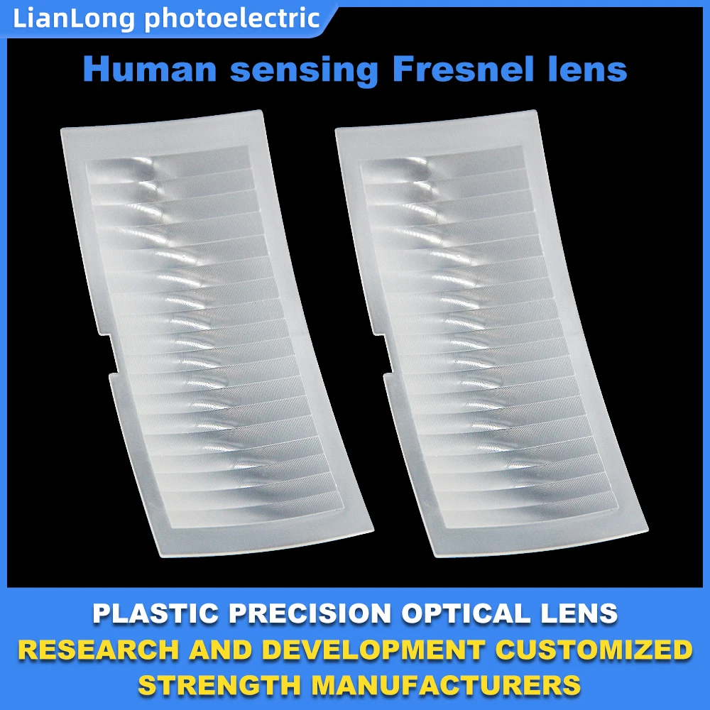 Super quality HDPE Human Motion Detector Lens Square PIR Fresnel Lens Human Body Infrared PIR Sensor HDPE Plastic Fresnel Lens