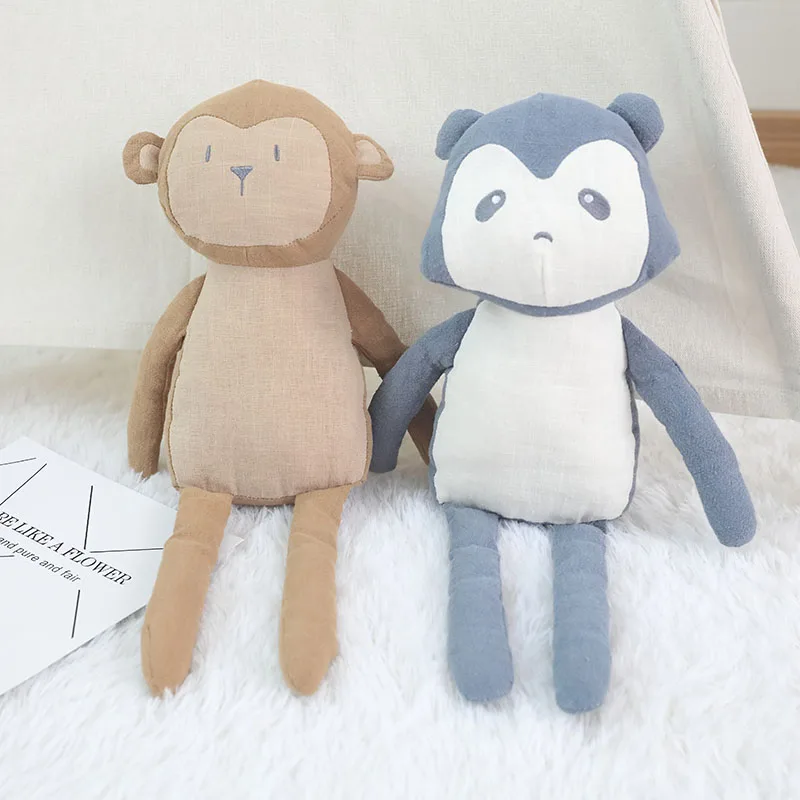 
Factory direct sale stuffed fox monkey moose raccoon stuffed plush forest animals toy 