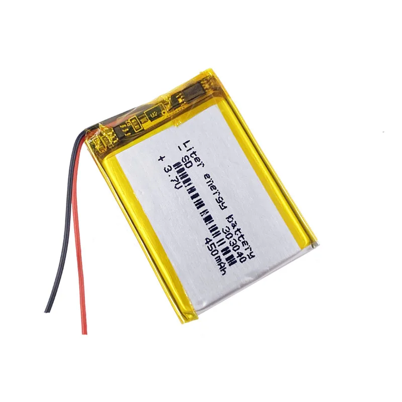 
303040 283040 282840 Mp3, Mp4 Gps Thin Small Toy Battery Polymer Rechargeable Battery 450mah Lithium-ion Batteries 