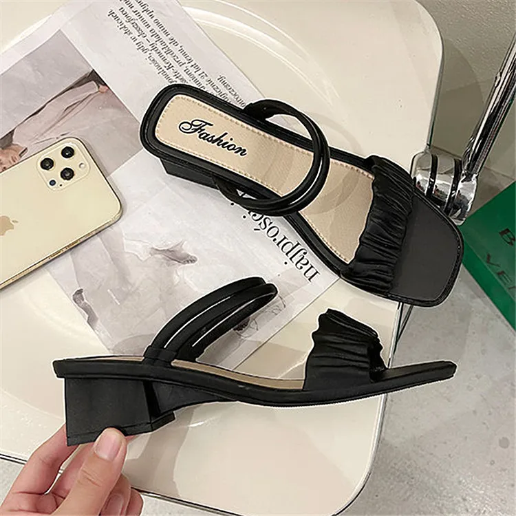 Hot sale Factory price slippers Vacation casual outer fashion women shoes flat-bottomed lady lazy sandals