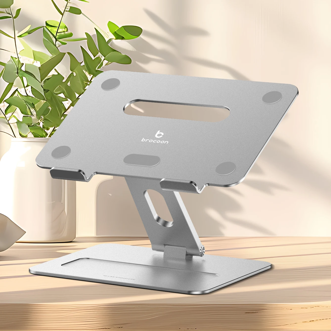 Aluminum Laptop Stand Ergonomic Computer Stand Riser Holder Notebook Stand Compatible with Air, Pro, Dell, HP, Lenovo Laptops