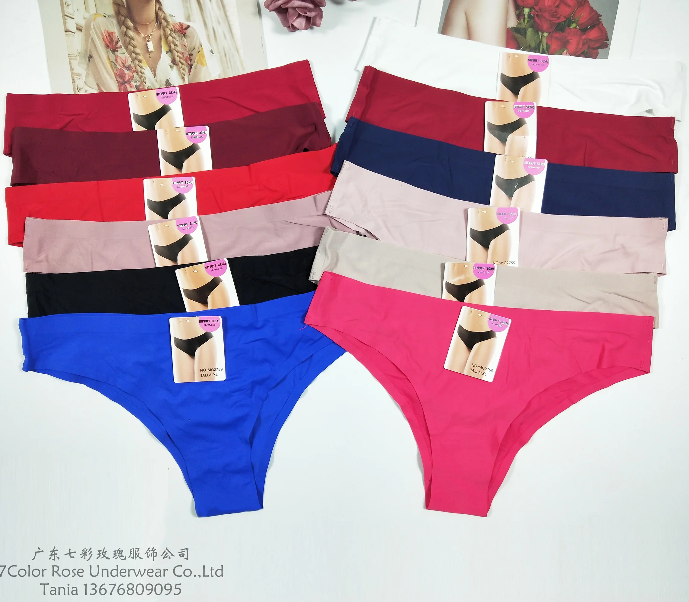 Pure Color Panties Women Leisure Underwear Factory Outlet Custom Brand Ladies for Women M-l-xl,accept Custom Size Bikini Adults