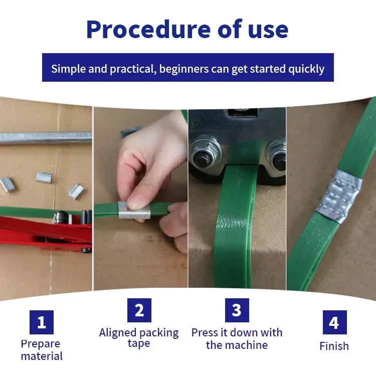 Plastic Band Fastener Open Iron Sheet Steel Buckle for PET strap belt Galvanized Metal Seal