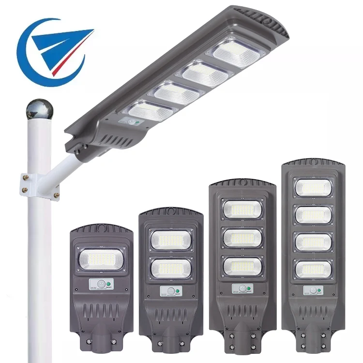 Wholesale ABS Ip65 Waterproof Outdoor Solar Lamp 30w 60w 90w 120w All In One Integrated Solar Led Street Light