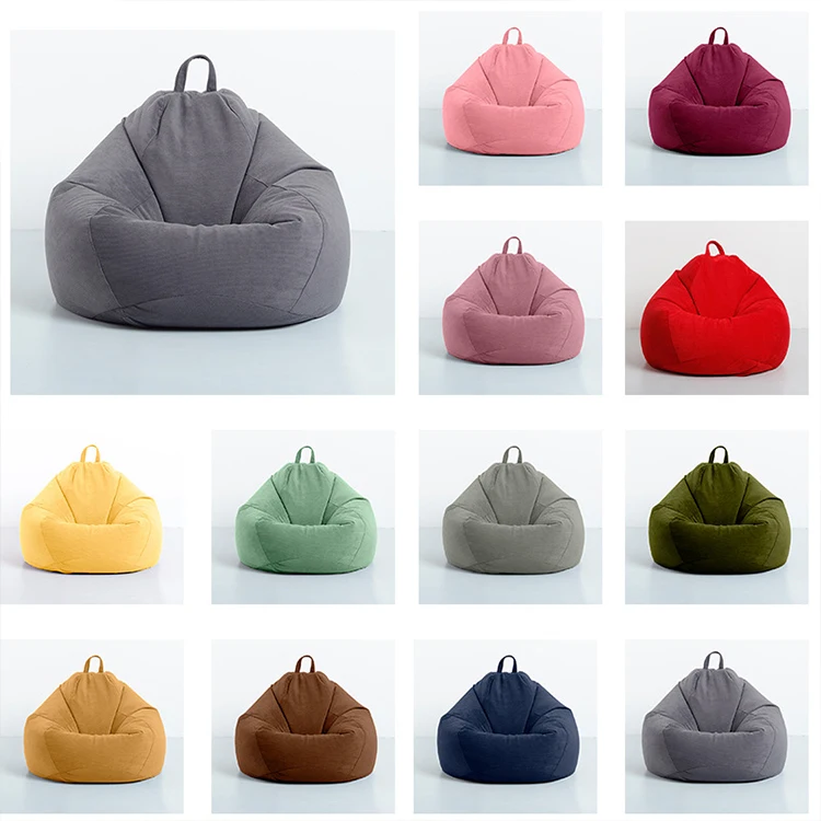 Corduroy lazy sofa bean bag tatami modern bedroom single small apartment bean bag sofa chair