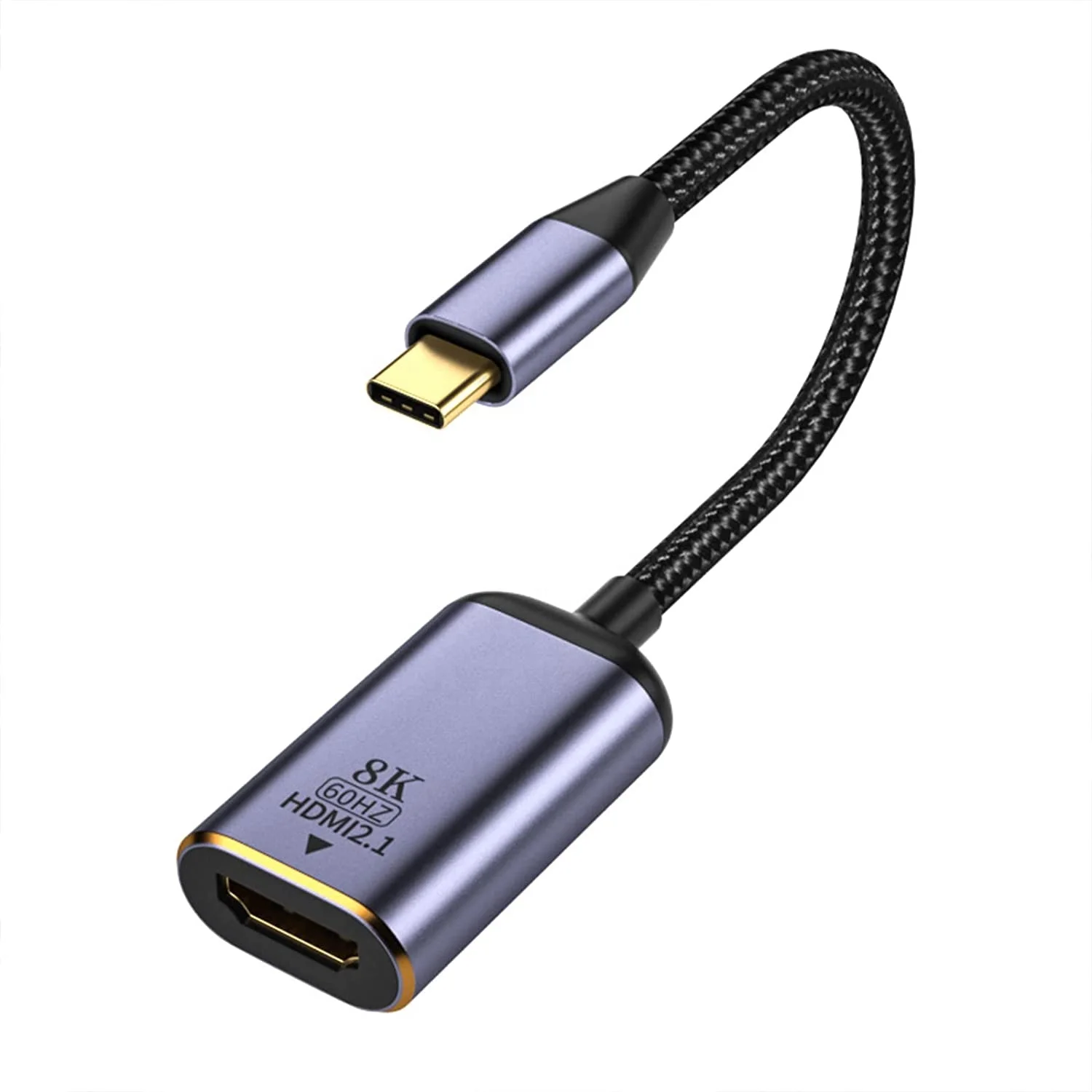8K 60Hz USB C to HDMI HDR Adapter Compatible for MacBook, iPad Pro, Galaxy,and More USB4.0/Thunderbolt Devices