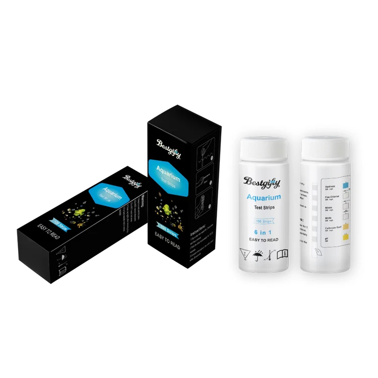 6 in 1Water Quality Aquarium Test Strips Kit for pH Nitrate