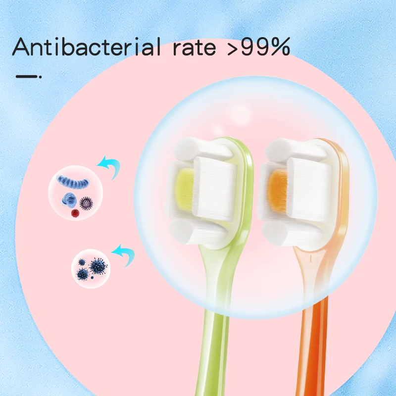 Dental Adult Size Pregnant Woman Type Medical Level 10000 Super Ultra Soft Bristles Plastic Nano Toothbrush