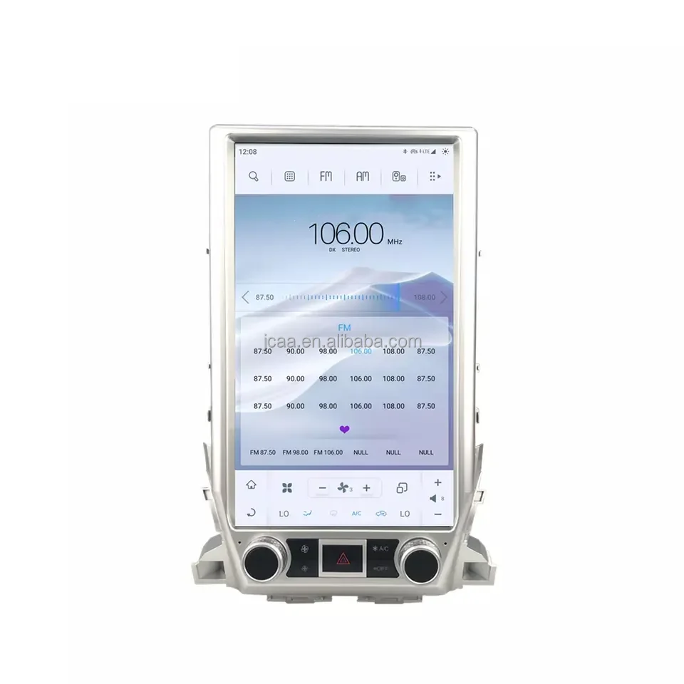 high quality car stereo android 16 Inch CarPlay DSP AHD 4G DVD gps audio radio player For Toyota Land Cruiser LC200 2016-2020