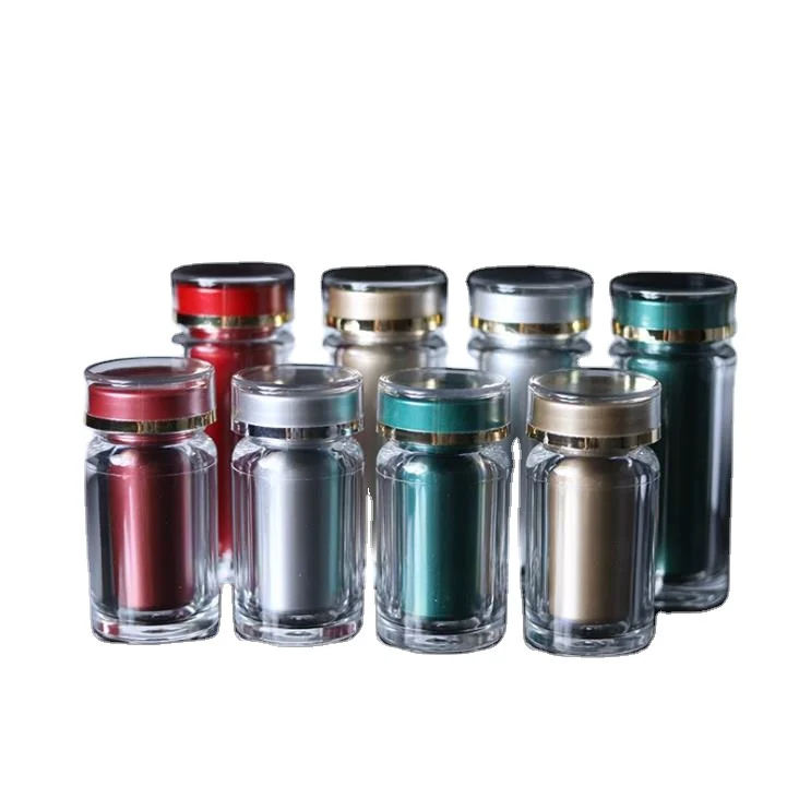 Пластиковая акриловая Медицинская бутылка 42 мл, пустые капсулы для лекарственных средств, крышка крышки фармацевтической крышки, банка-контейнер 40202