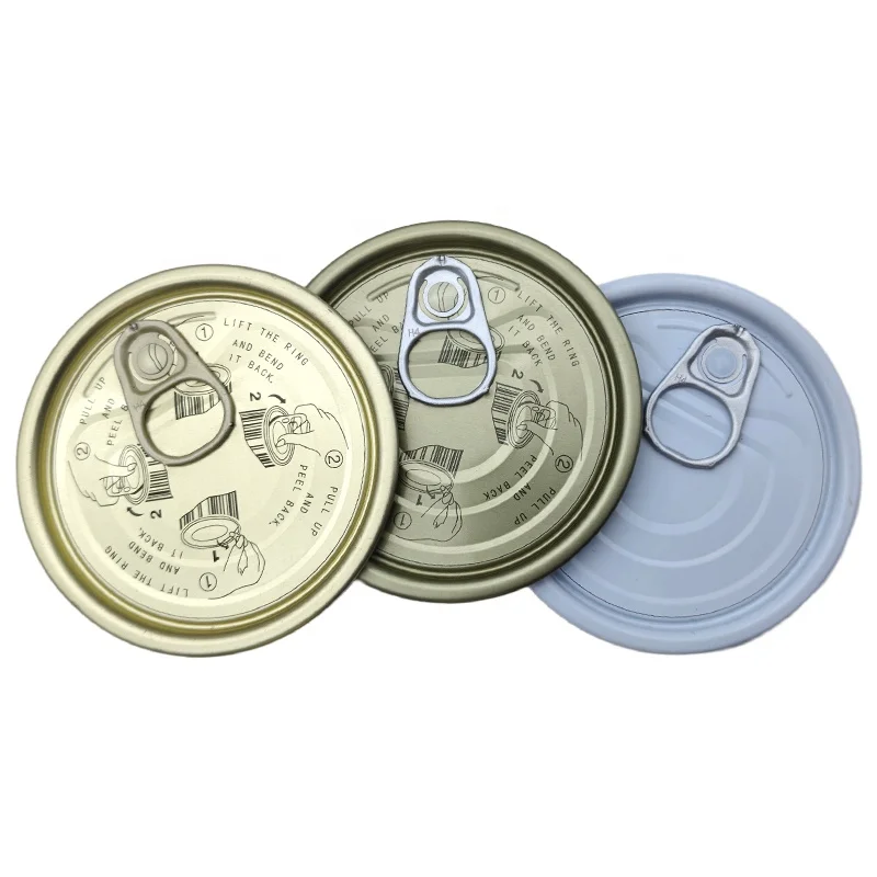 Manufactory Supply Easy Open End TFS Eoe Tinplate Lid for Food Storage Can