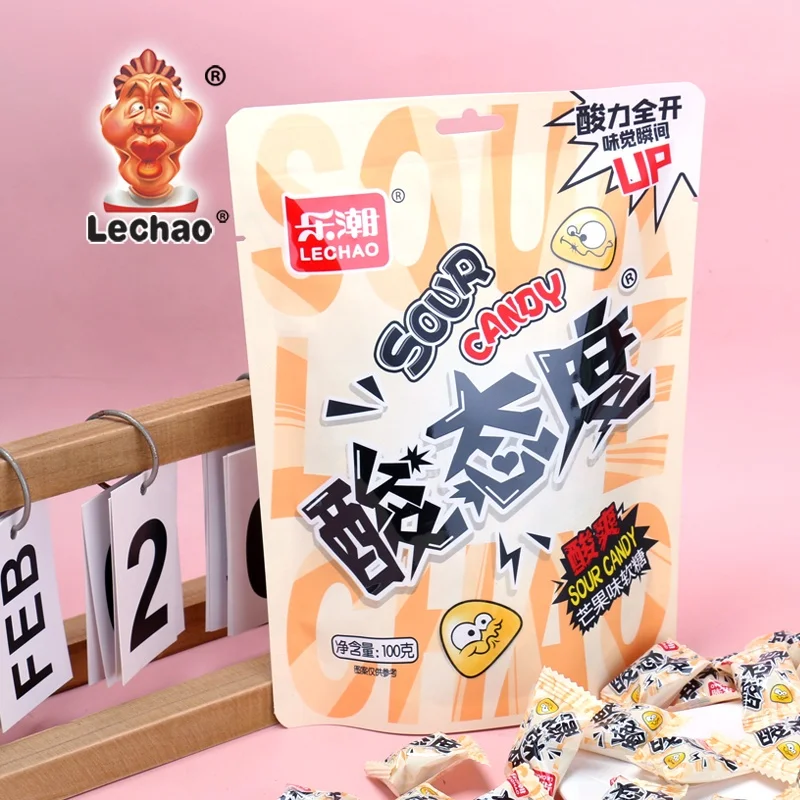 Chinese Candy Factory Wholesale Halal Sour Candy Bulk Coated Gummy Candy For Kids